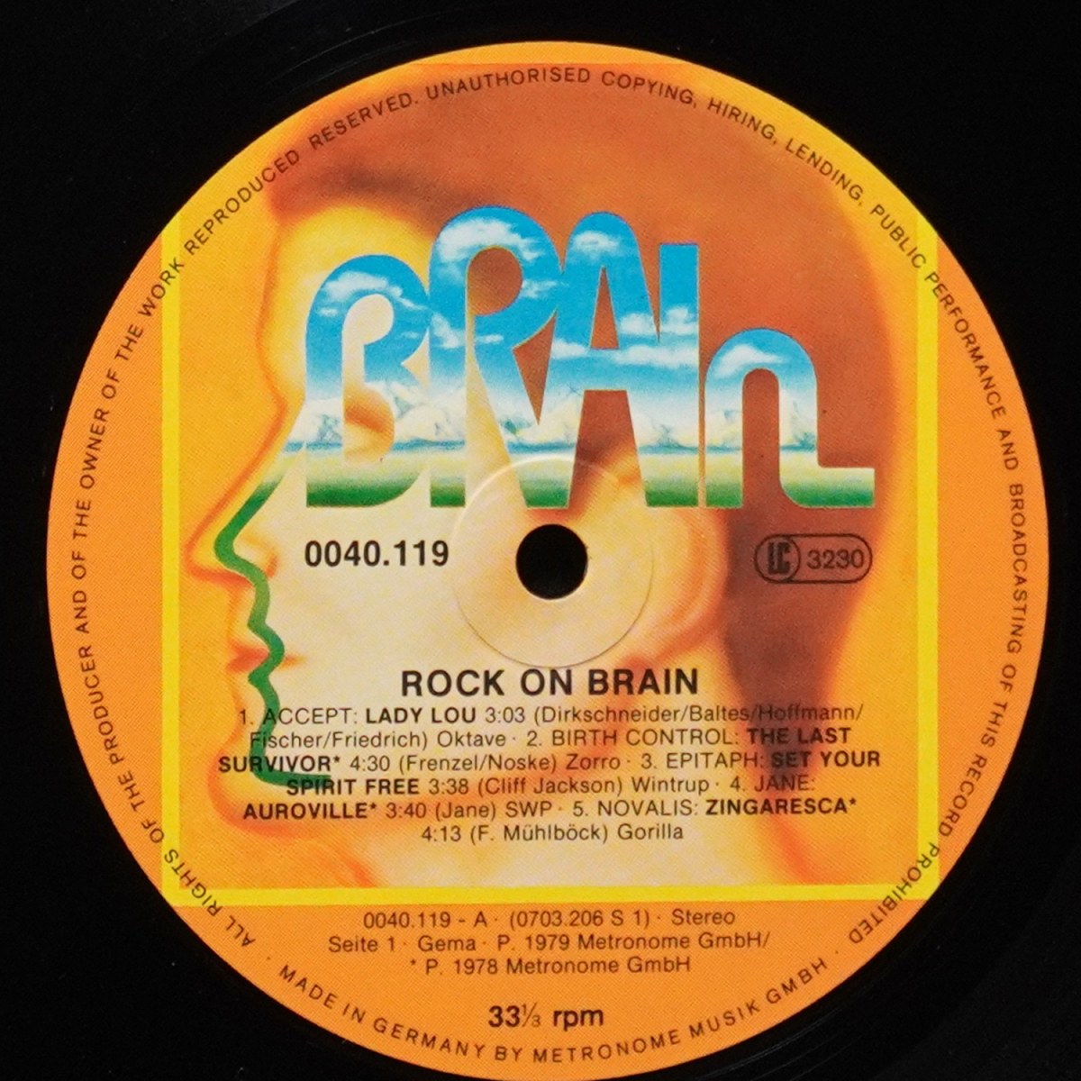LP V/A — Rock On Brain фото 2