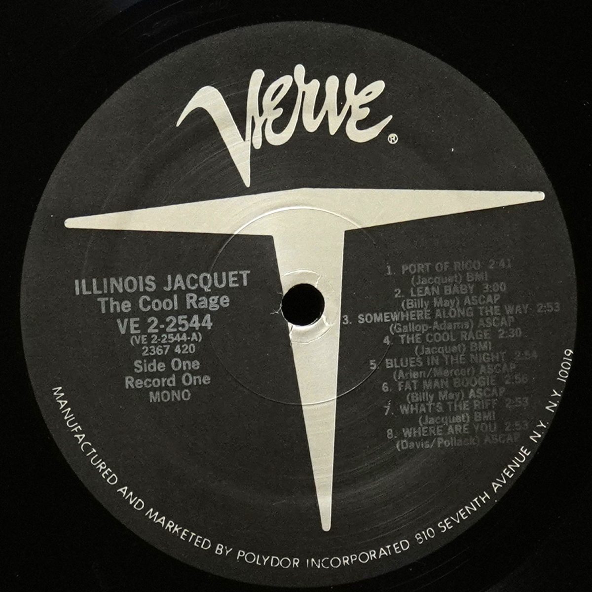 LP Illinois Jacquet — Cool Rage (2LP, моно) фото 2