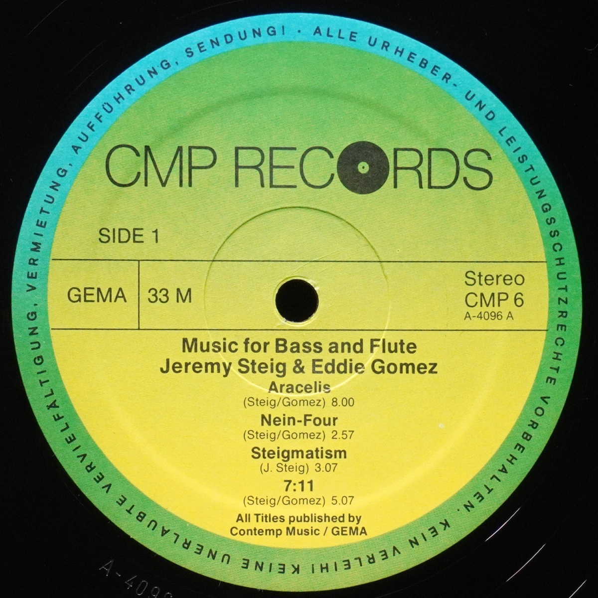 LP Jeremy Steig — Music for Flute & Double-Bass фото 2