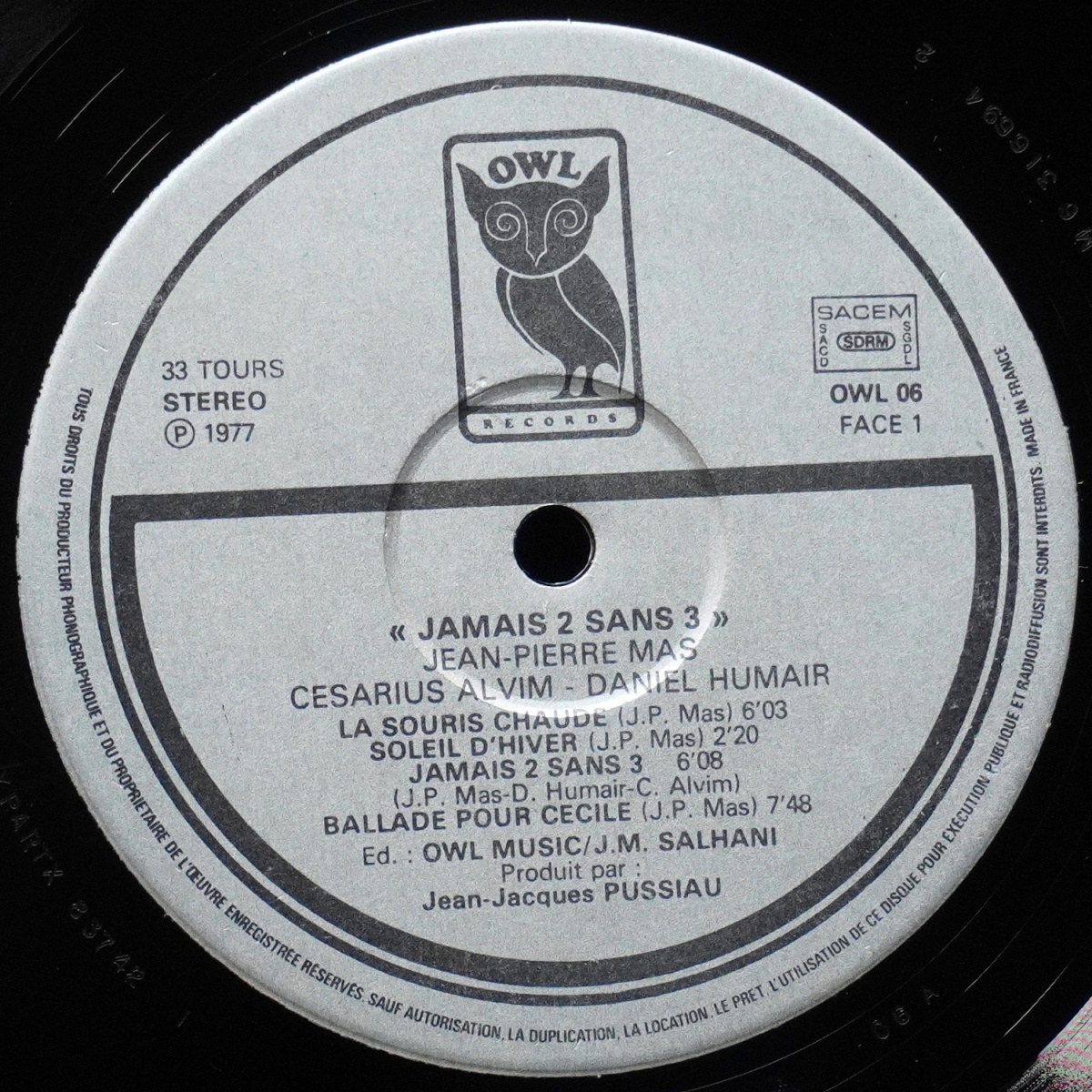 LP Jean-Pierre Mas — Jamais 2 Sans 3 фото 2