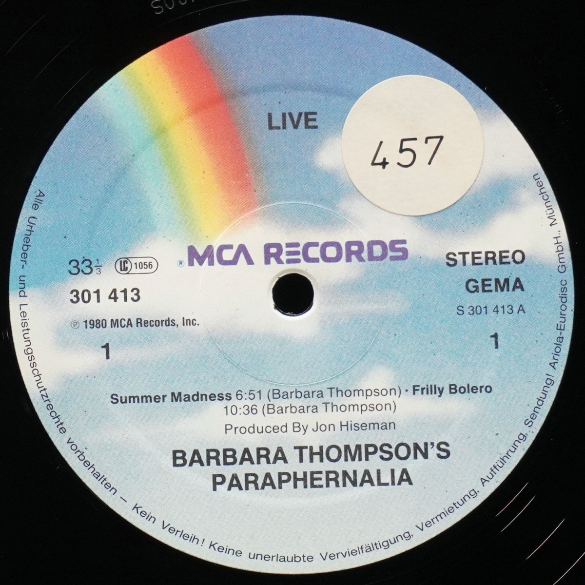 LP Barbara Thompson's Paraphernalia — Live In Concert (2LP) фото 2