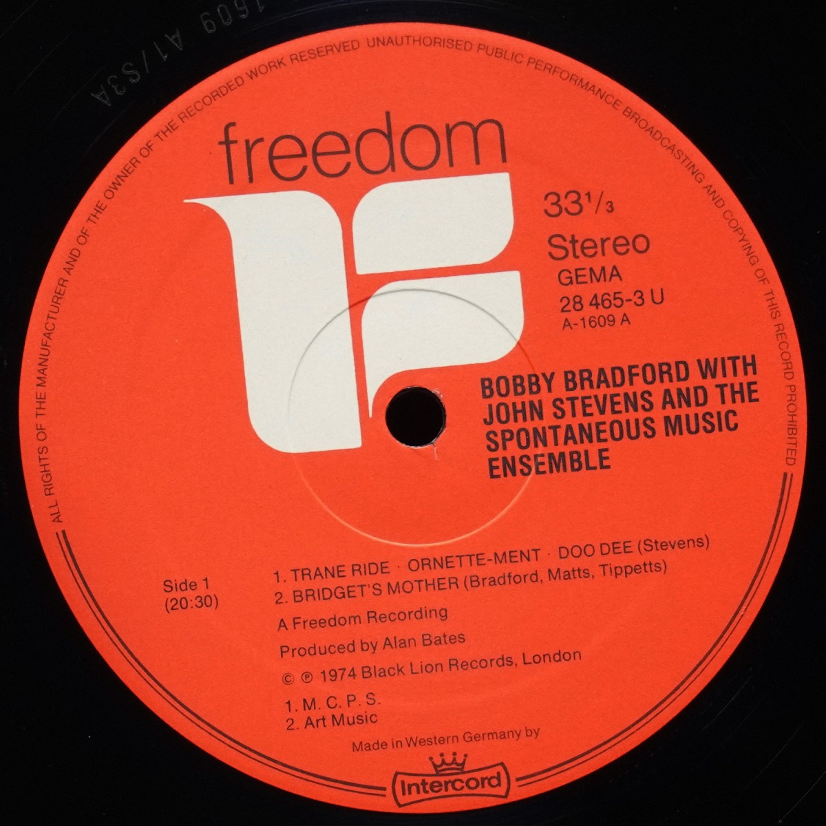 LP Bobby Bradford — Bobby Bradford With John Stevens And The Spontaneous Music Ensemble фото 2