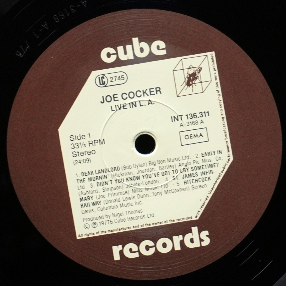 LP Joe Cocker — Live In L.A. фото 2