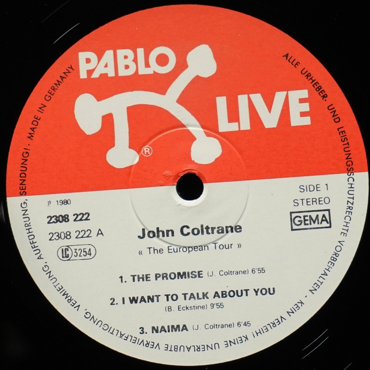 LP John Coltrane — European Tour фото 2