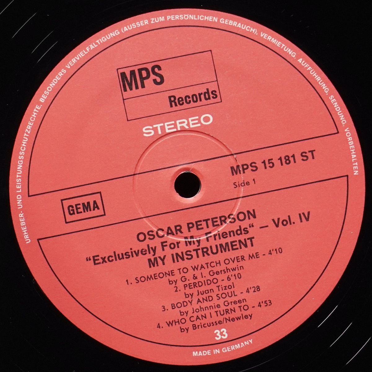 LP Oscar Peterson — My Favorite Instrument фото 3