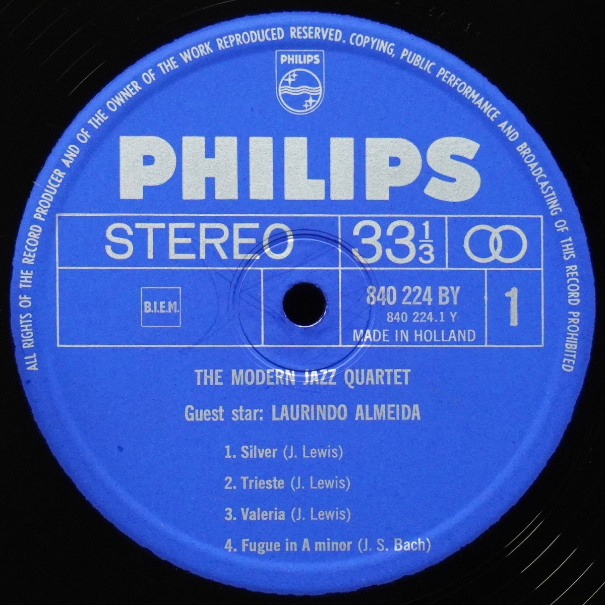 LP Modern Jazz Quartet — Modern Jazz Quartet Guest Star Laurindo Almeida фото 3