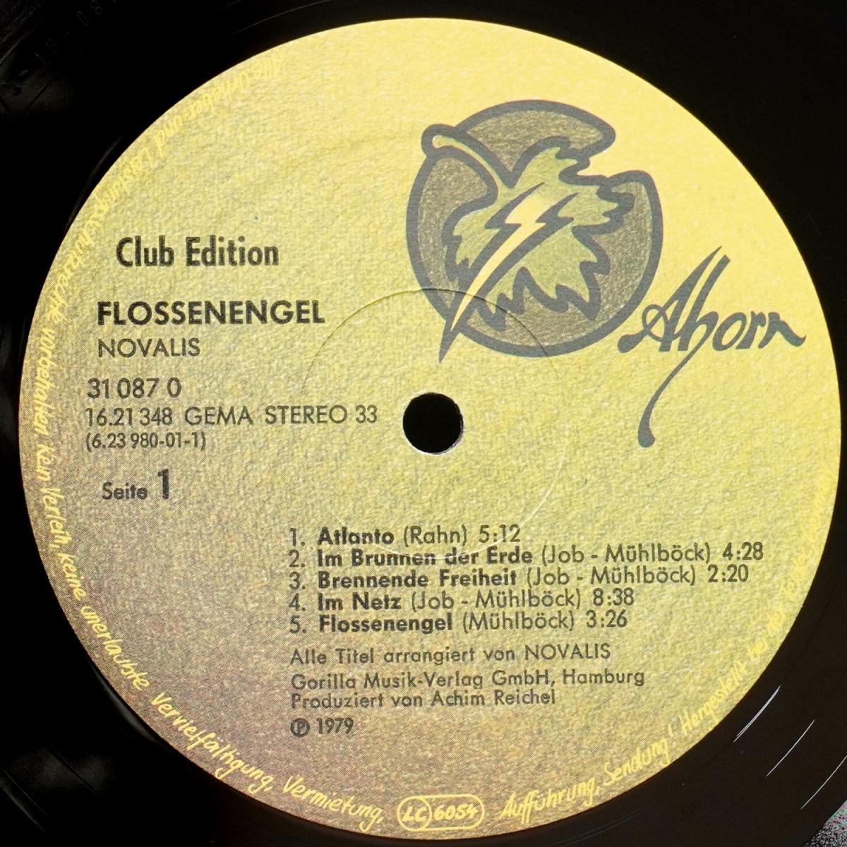 LP Novalis — Flossenengel (клубное издание) фото 2