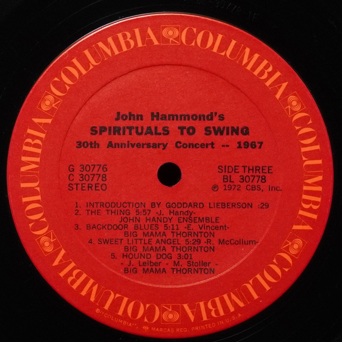 LP V/A — John Hammond's Spirituals To Swing 30th Anniversary Concert (1967) (2LP) фото 2