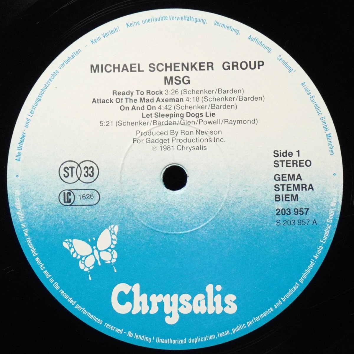 LP Michael Schenker Group — MSG фото 2