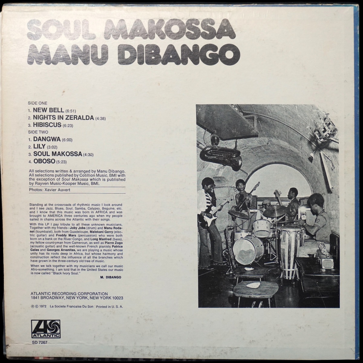 LP Manu Dibango — Soul Makossa фото 2