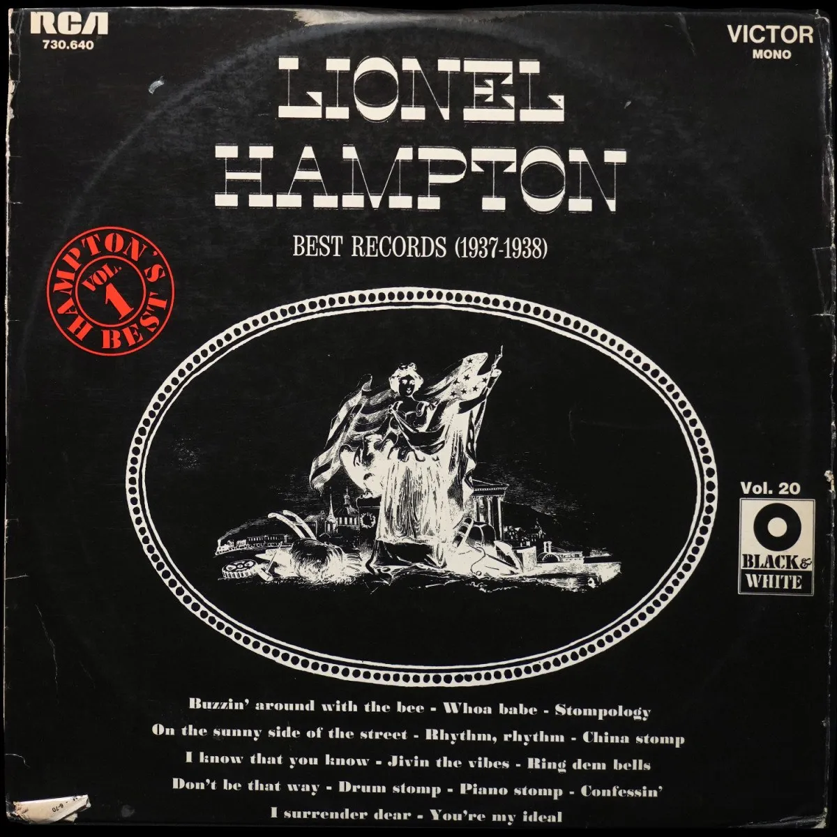 LP Lionel Hampton — Lionel Hampton's Best Records (1937-1938) (моно) фото