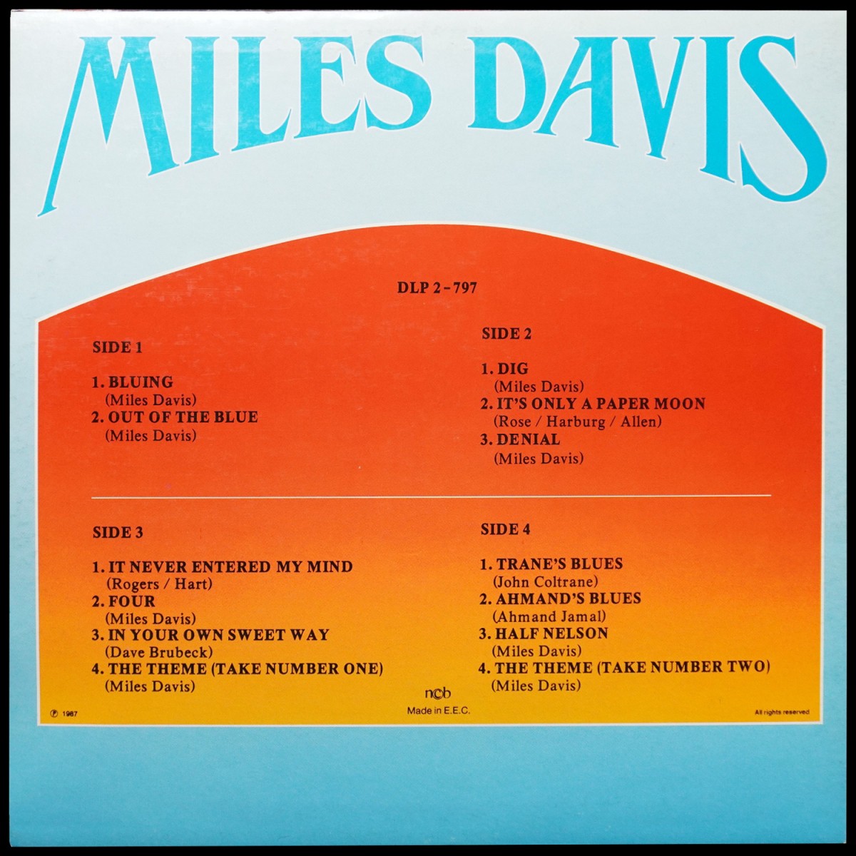 LP Miles Davis — Out Of The Blue (2LP) фото 2