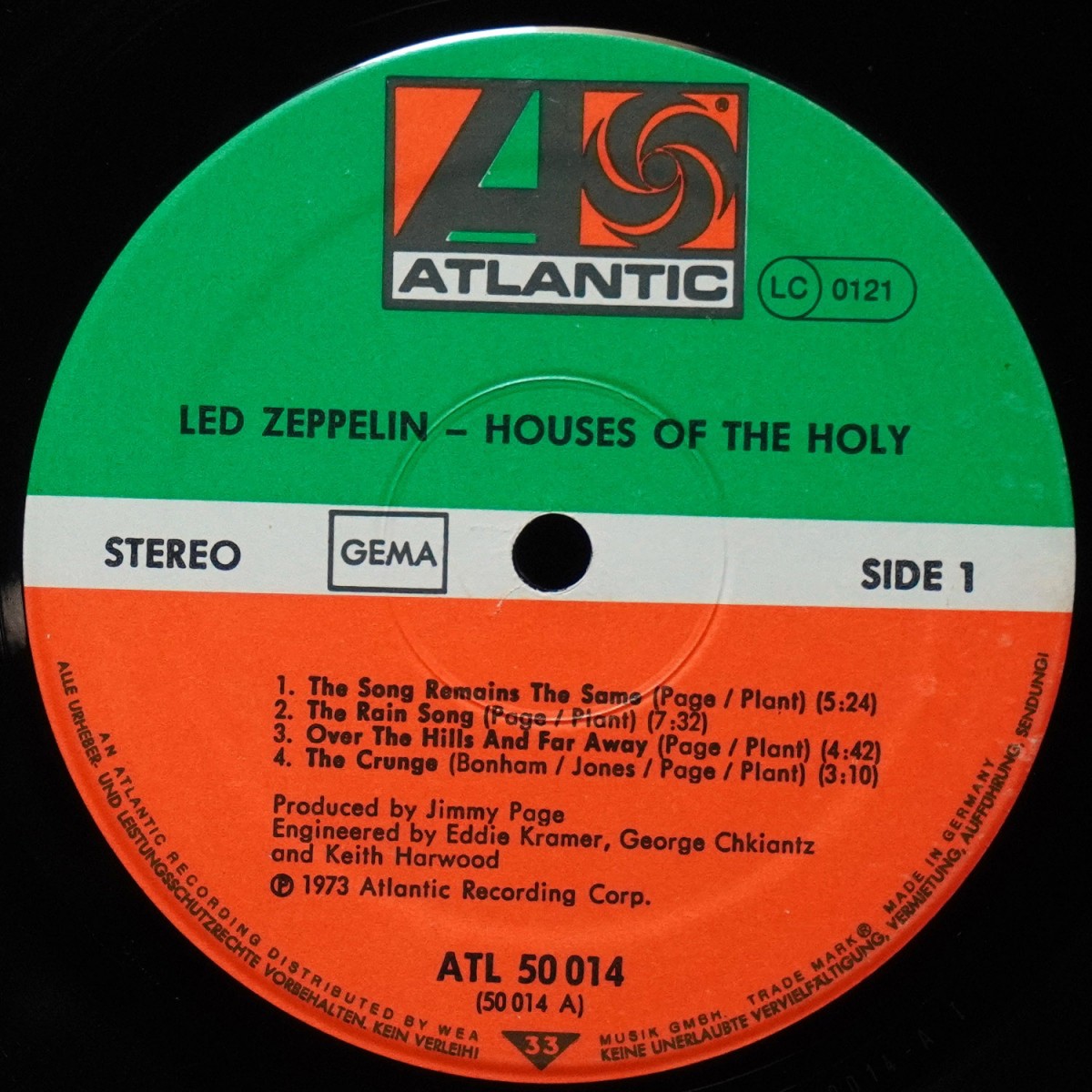 LP Led Zeppelin — Houses Of The Holy фото 3