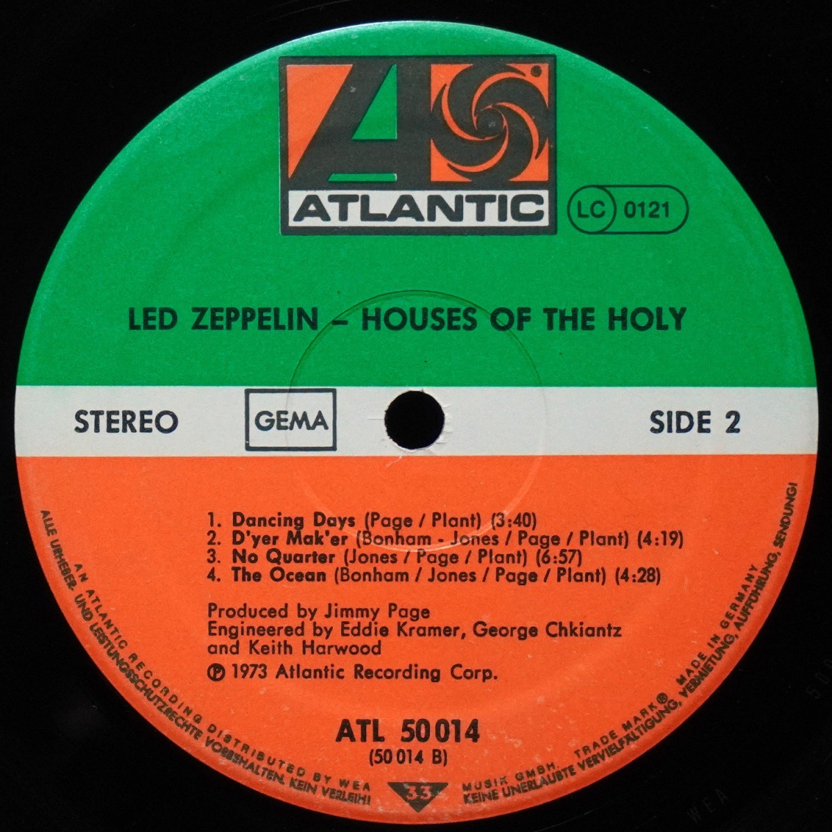 LP Led Zeppelin — Houses Of The Holy фото 4