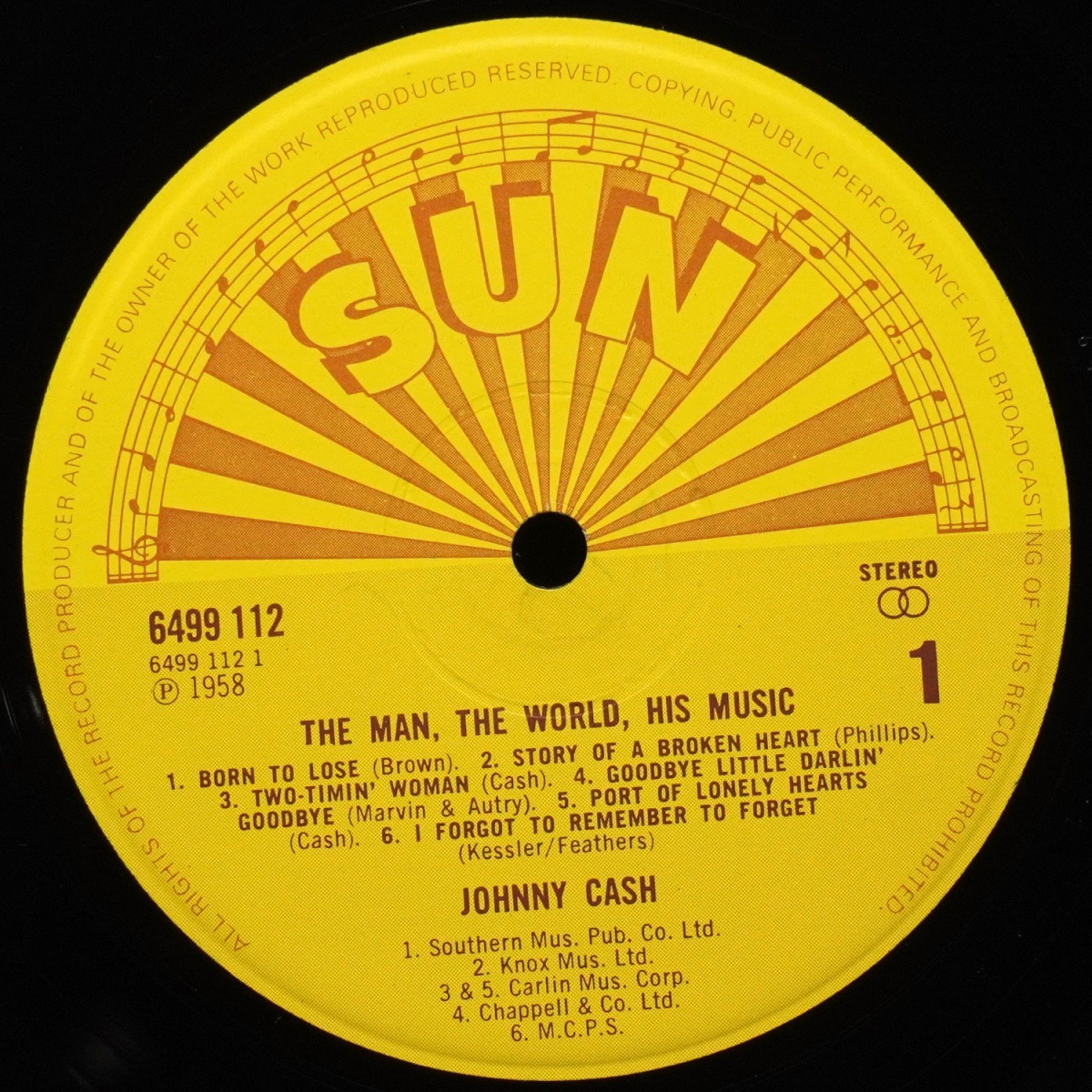 LP Johnny Cash — Man, The World, His Music (2LP) фото 3