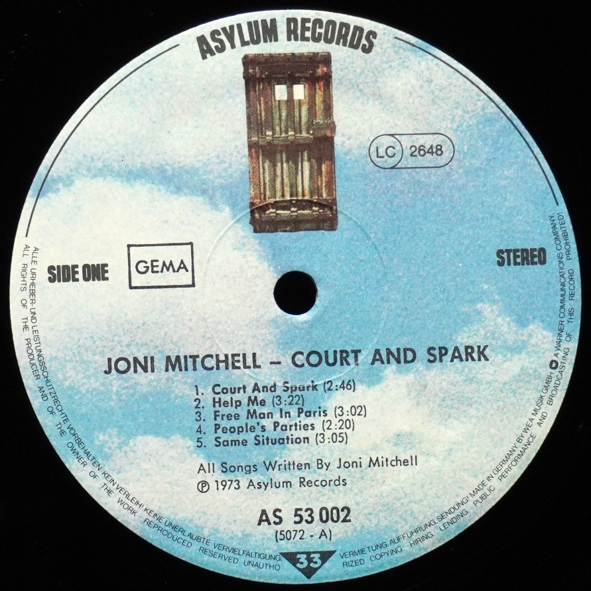 LP Joni Mitchell — Court And Spark фото 3