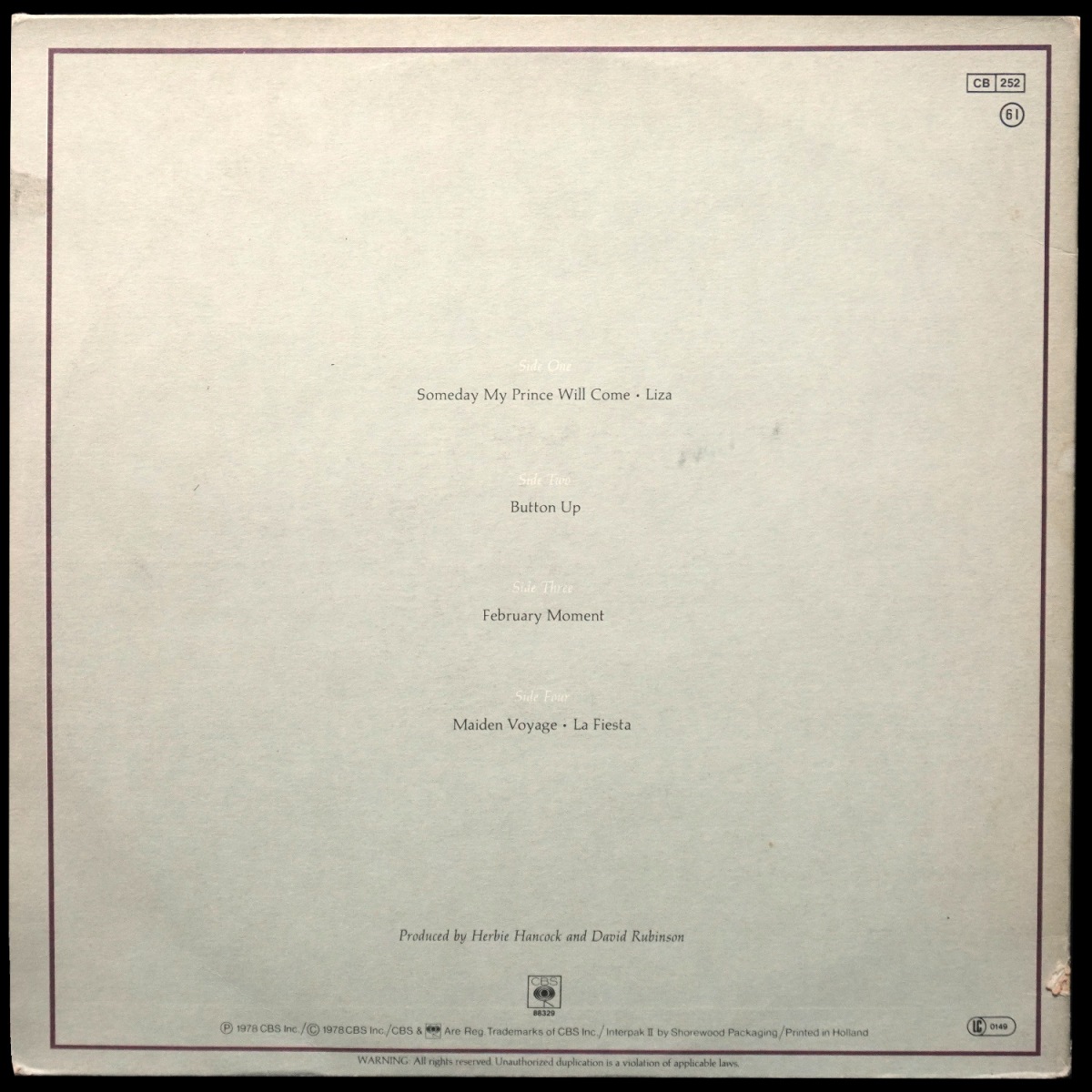 LP Herbie Hancock — An Evening With Herbie Hancock & Chick Corea In Concert (2LP) фото 2