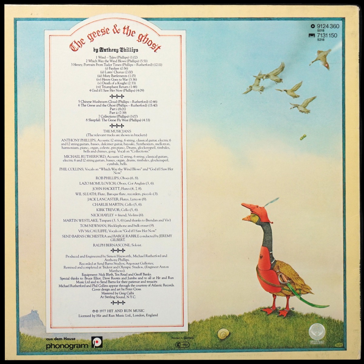 LP Anthony Phillips — Geese & The Ghost фото 2