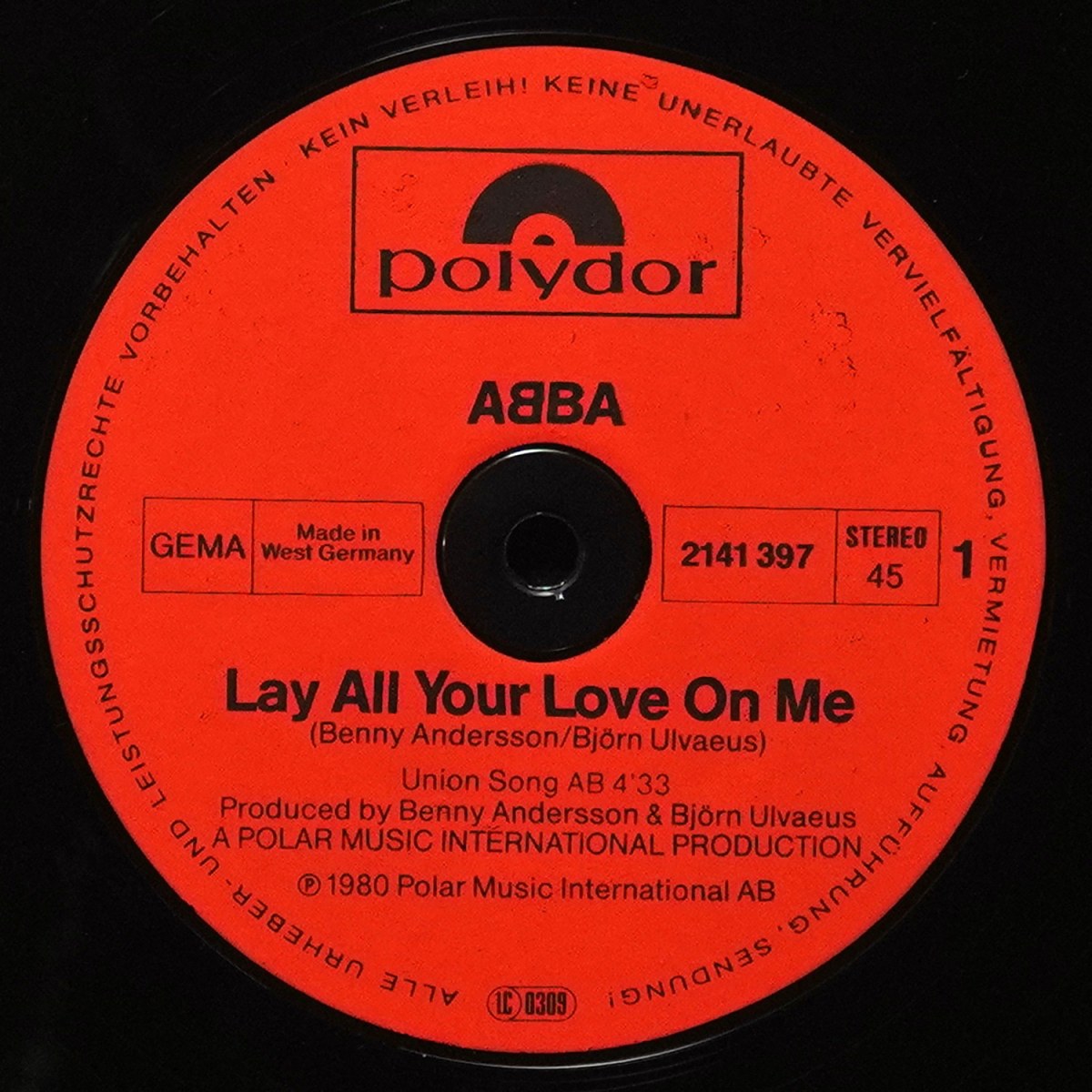 LP Abba — Lay All Your Love On Me (макси сингл) фото 2