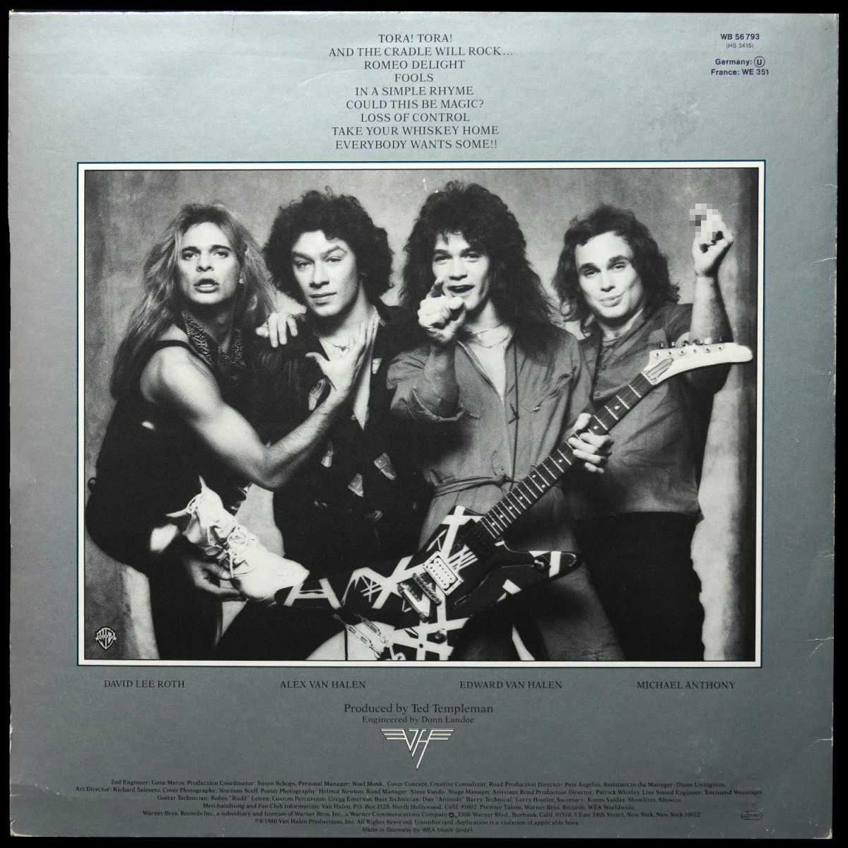 LP Van Halen — Women And Children First фото 2