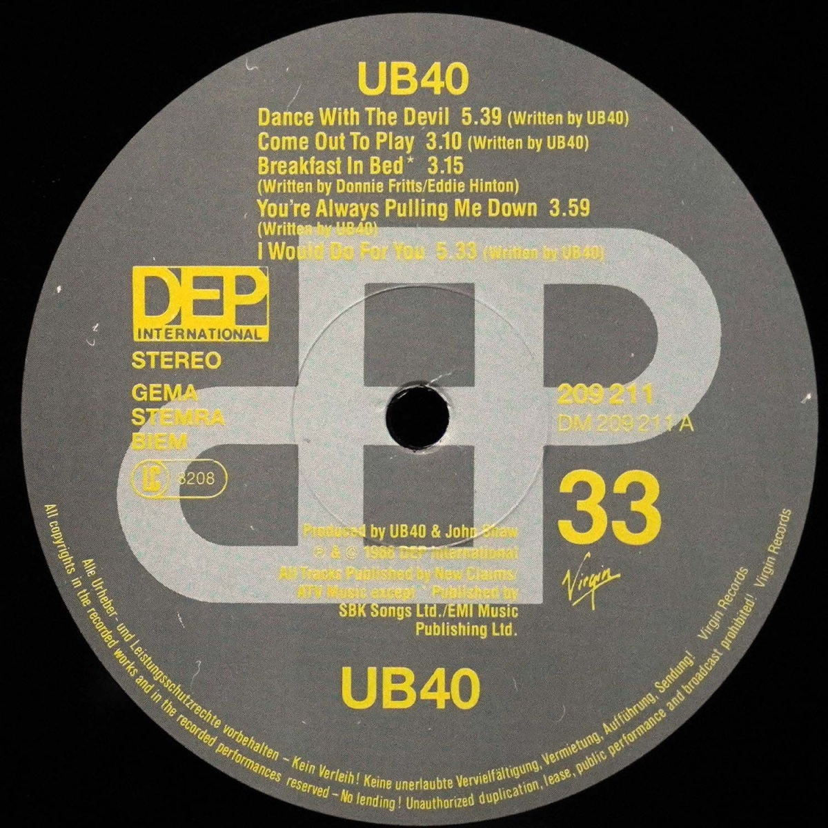 LP UB40 — UB40 фото 2