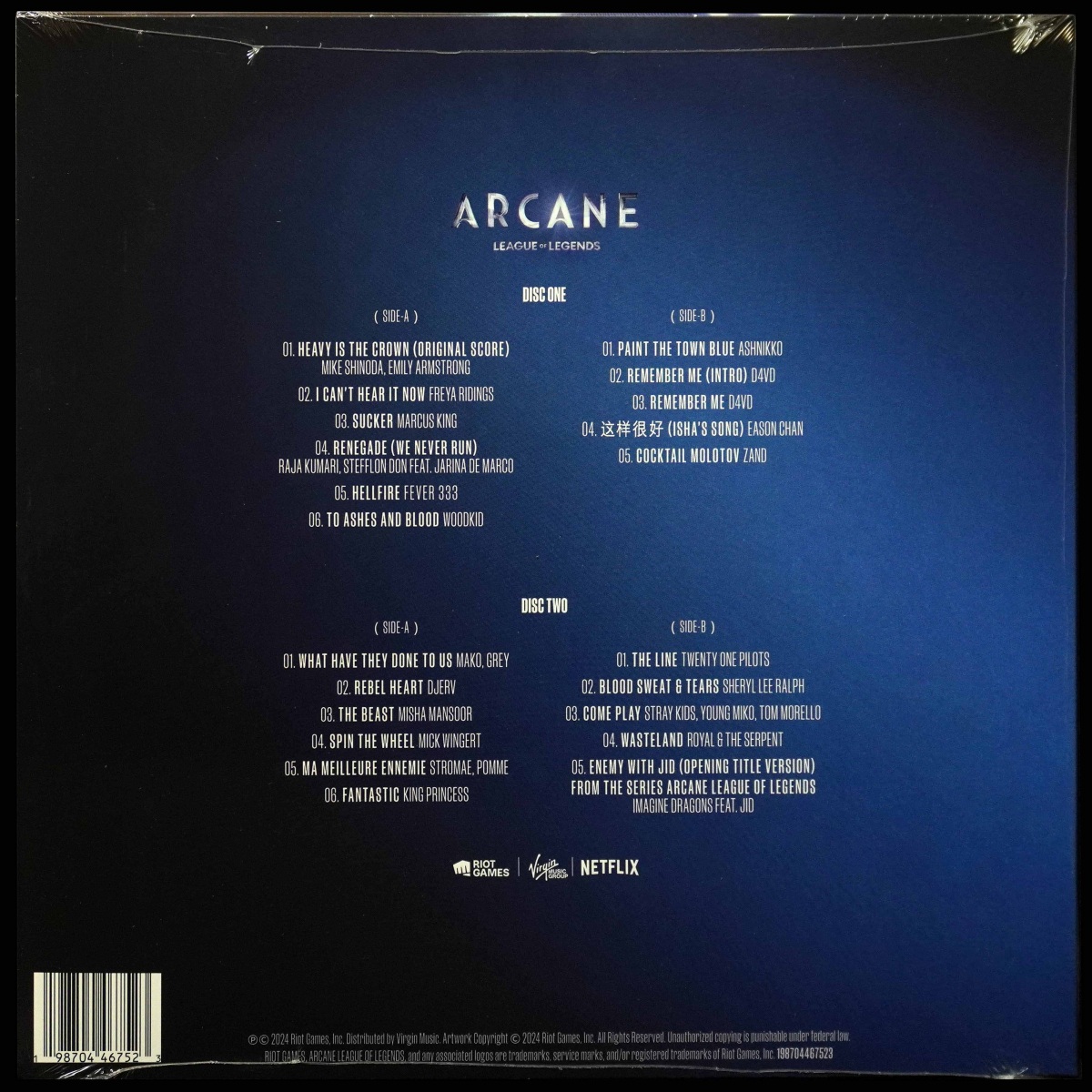 LP V/A — Arcane League Of Legends (Season Two Original Soundtrack) (2LP) фото 2