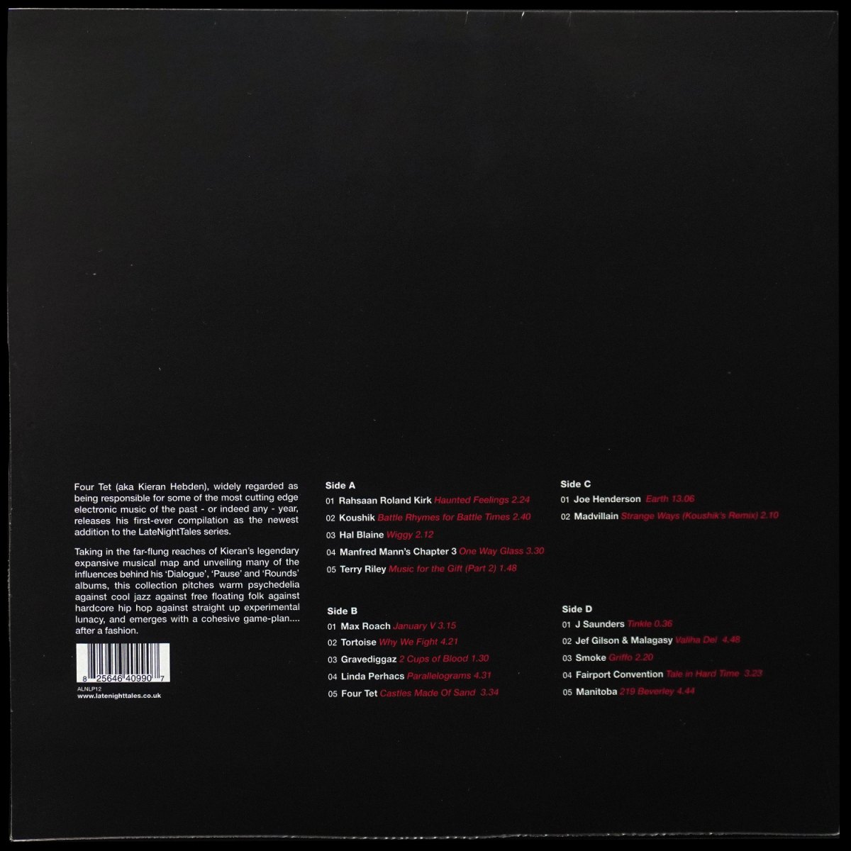 LP Four Tet — LateNightTales (2LP) фото 2