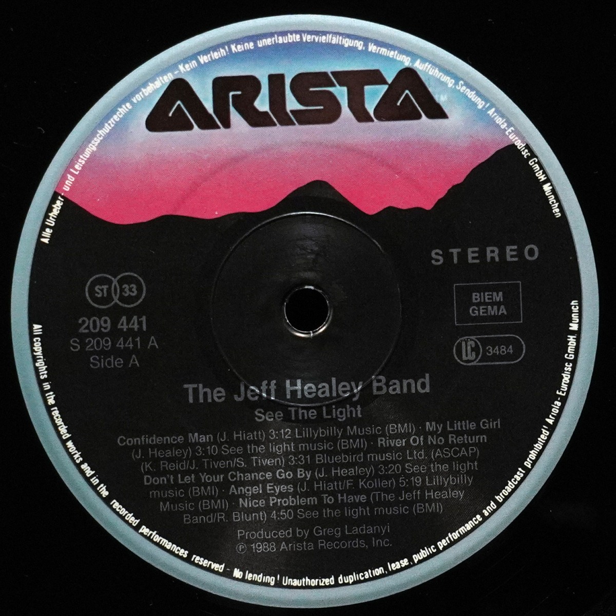 LP Jeff Healey Band — See The Light фото 2