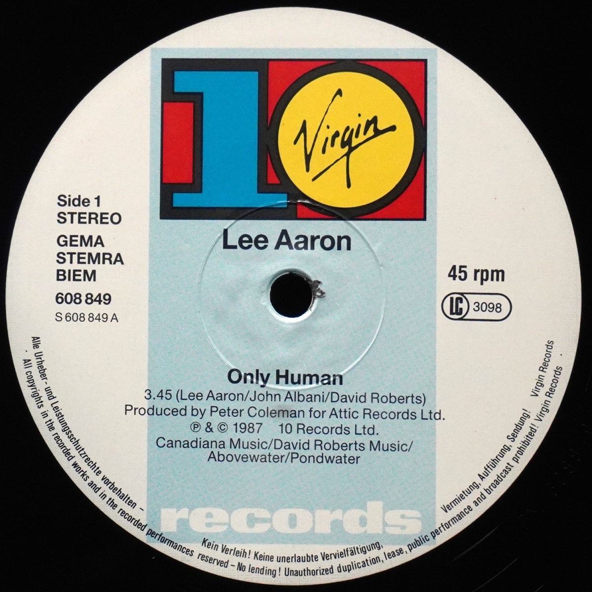LP Lee Aaron — Only Human (макси сингл) фото 2