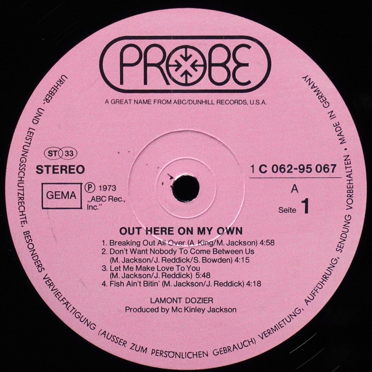 LP Lamont Dozier — Out Here On My Own фото 3