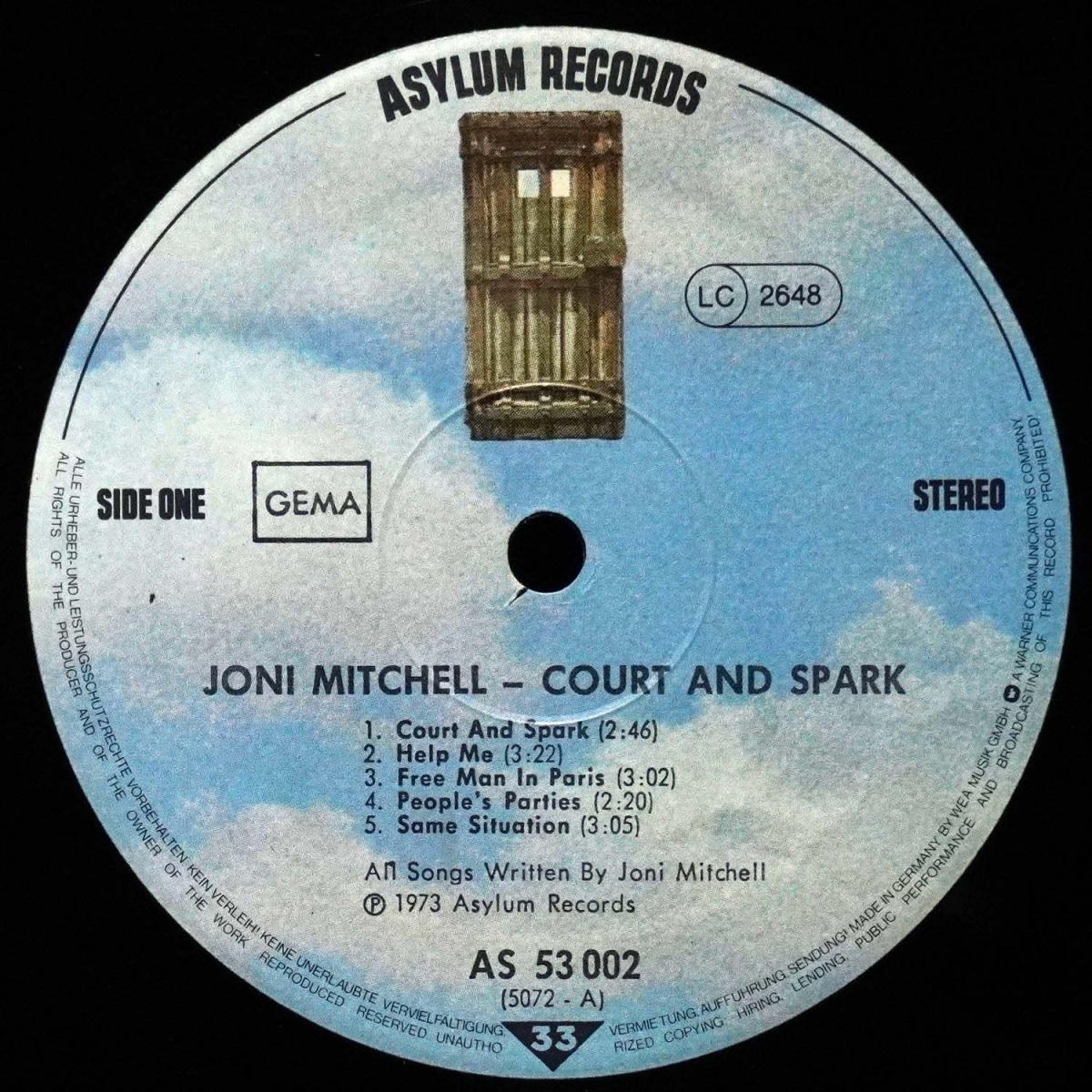 LP Joni Mitchell — Court And Spark фото 3