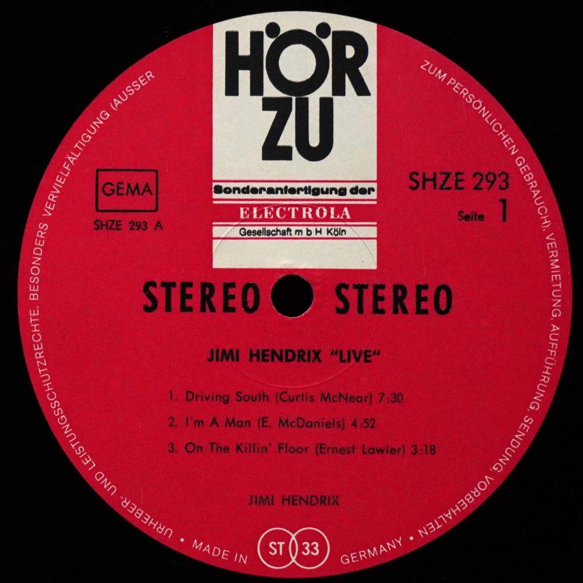 LP Jimi Hendrix — Live фото 3