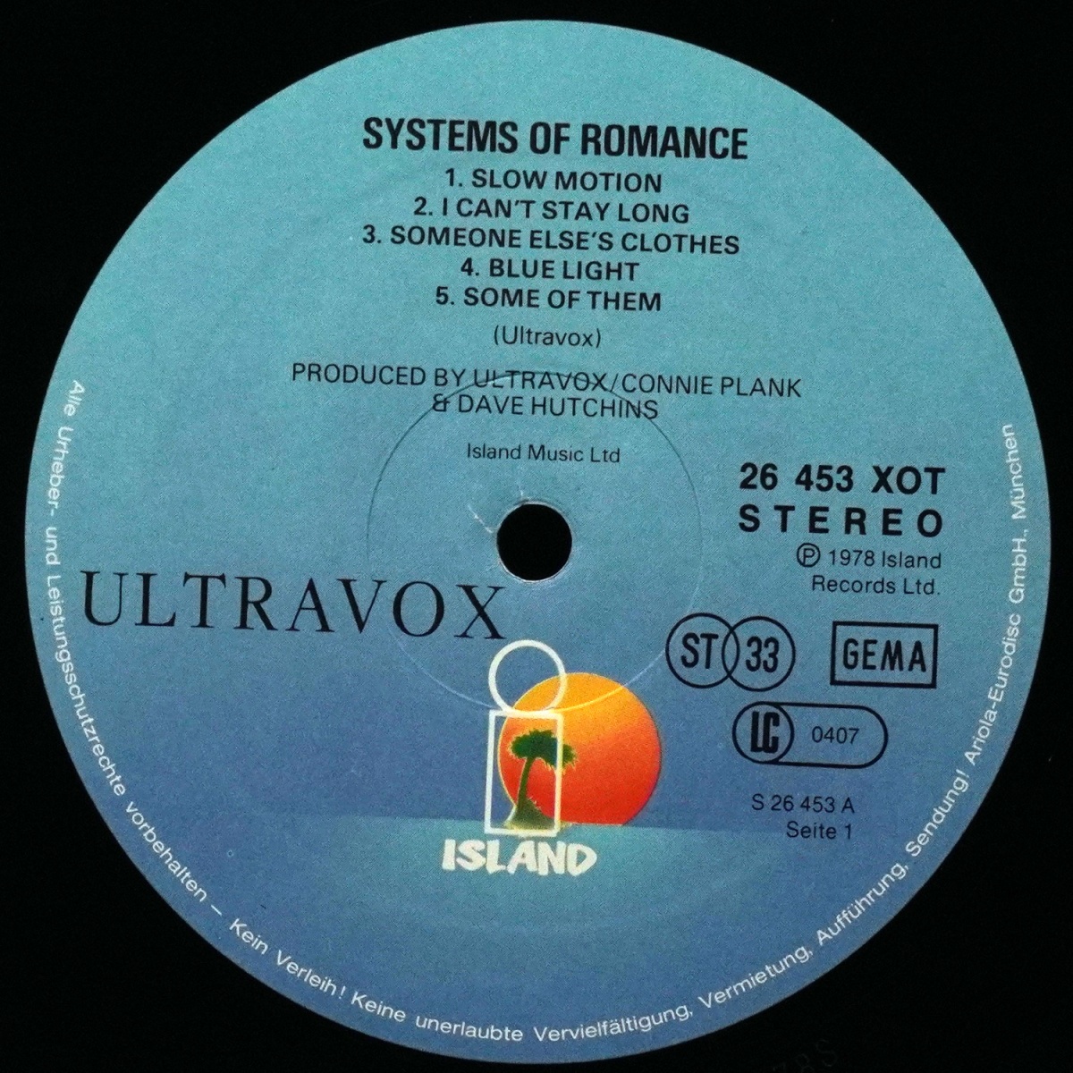 LP Ultravox — Systems Of Romance фото 3