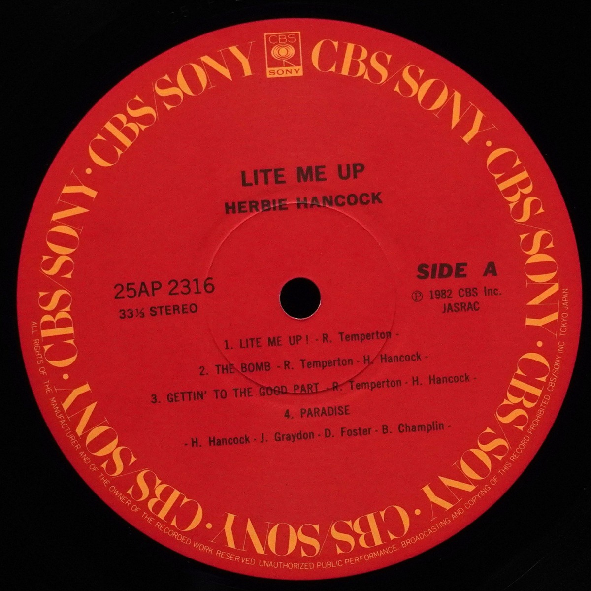 LP Herbie Hancock — Lite Me Up фото 2