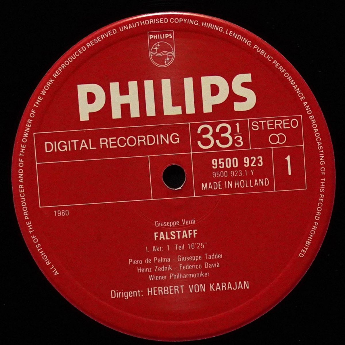 LP Herbert Von Karajan — Verdi: Falstaff (3LP Box-Set, буклет) фото 3