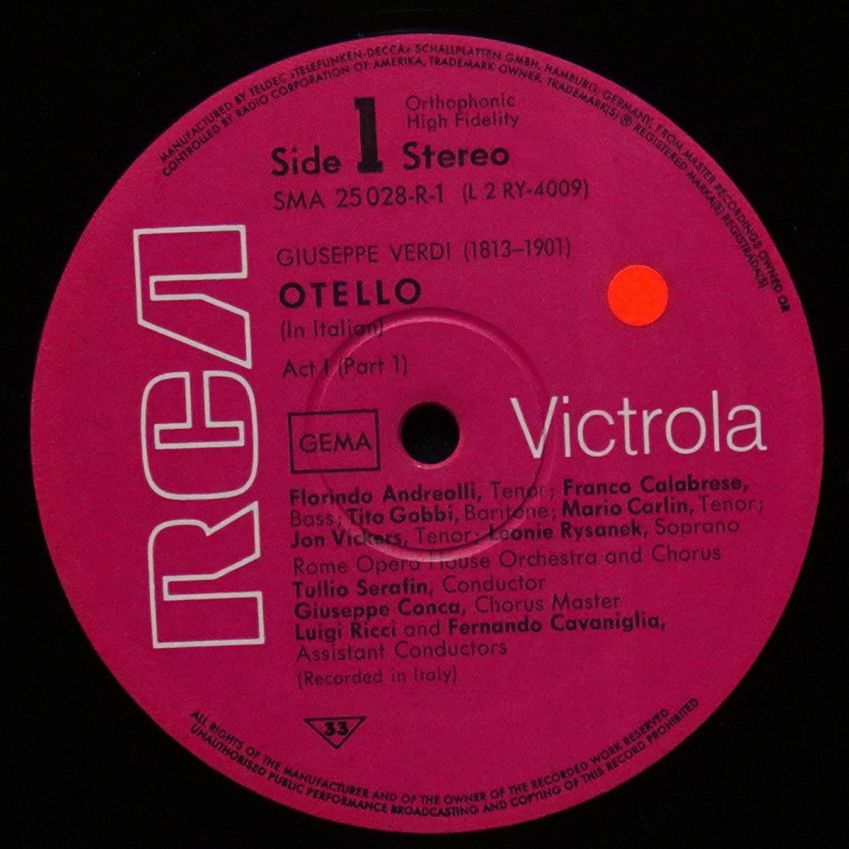 LP Tullio Serafin — Verdi: Otello (3LP Box-Set) фото 2