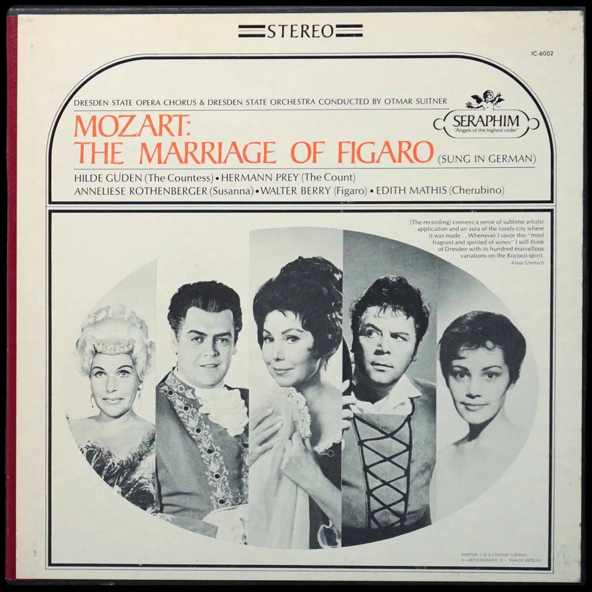 LP Otmar Suitner — Mozart: Marriage Of Figaro (Sung In German) (3LP-бокс, + буклет) фото
