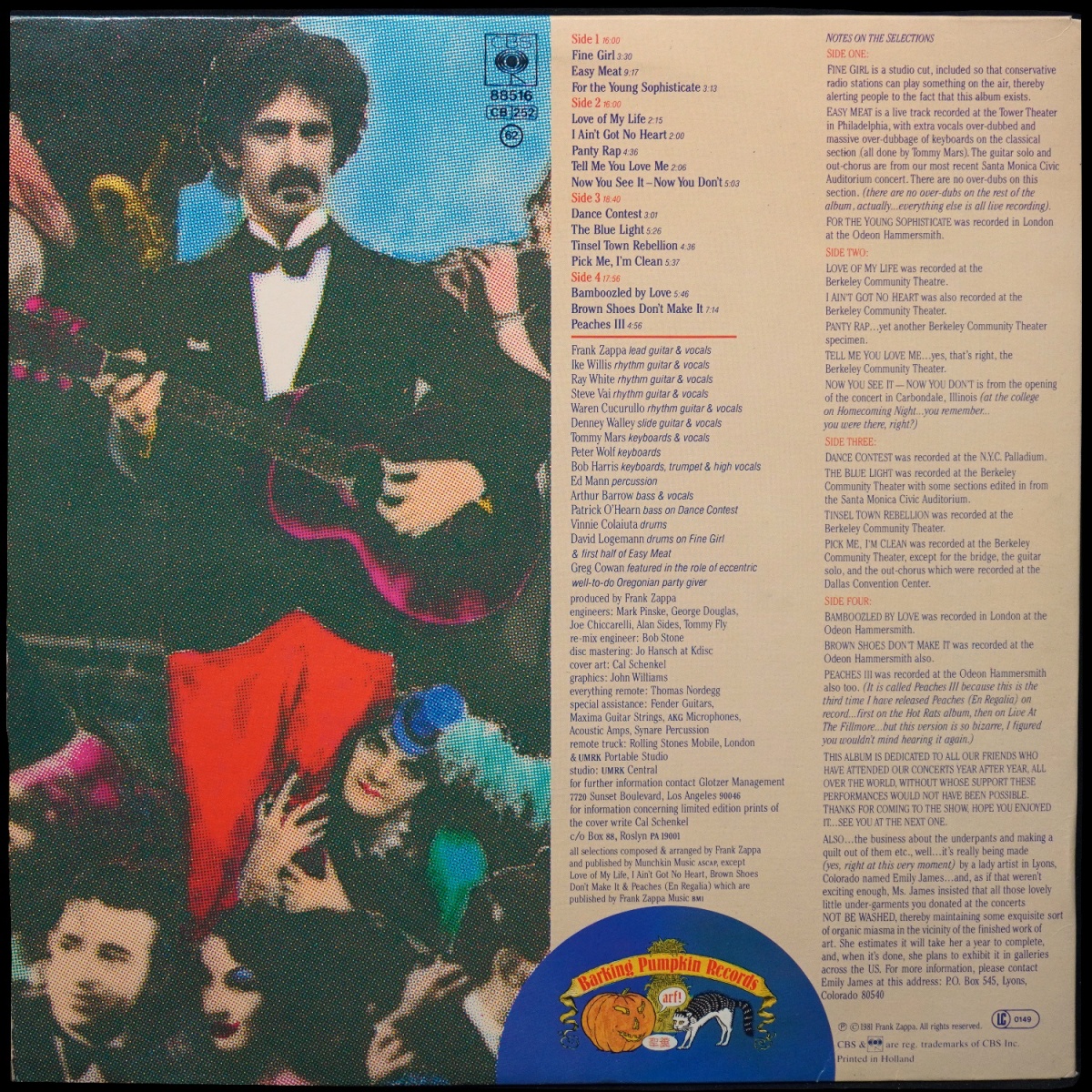 LP Frank Zappa — Tinsel Town Rebellion (2LP) фото 2