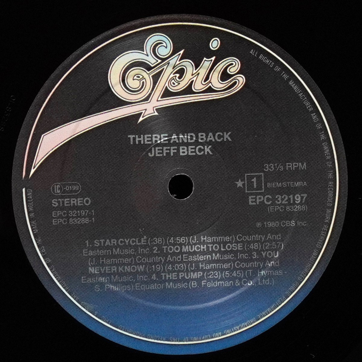 LP Jeff Beck — There And Back фото 3