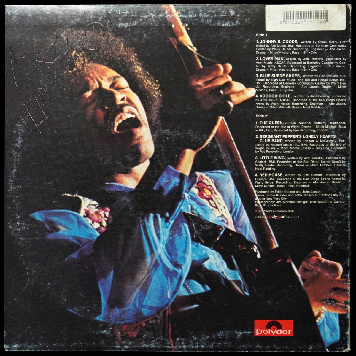 LP Jimi Hendrix — Hendrix In The West фото 2