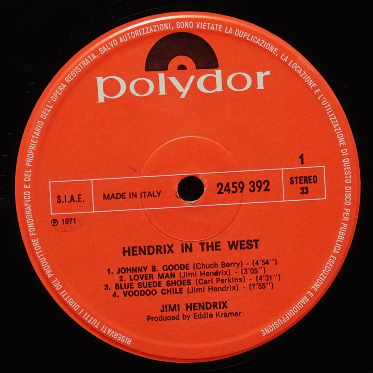 LP Jimi Hendrix — Hendrix In The West фото 3