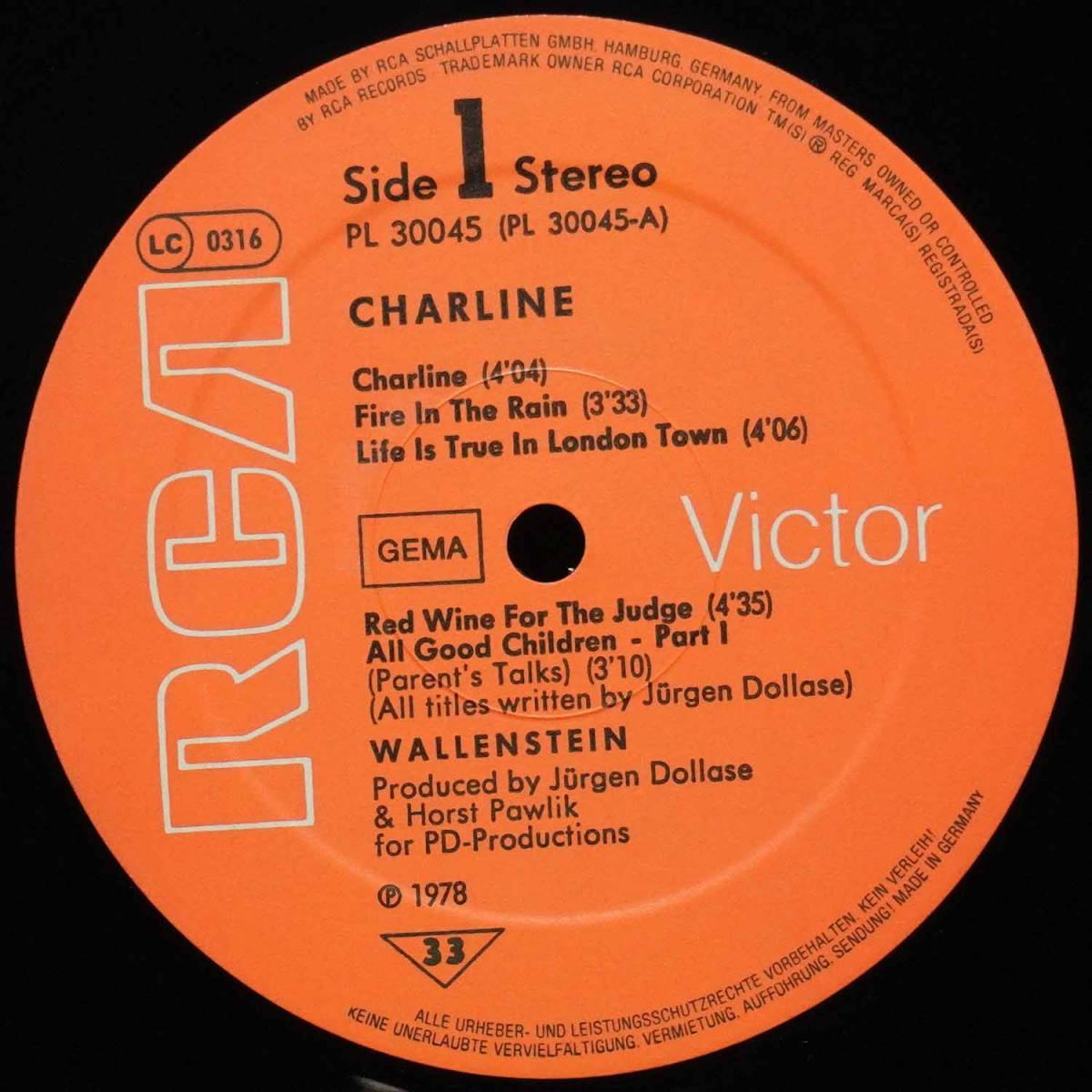 LP Wallenstein — Charline (клубное издание) фото 2