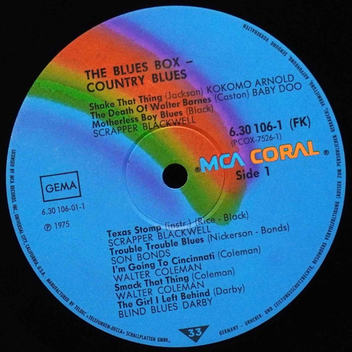 LP V/A — Blues Box 1 (4LP-бокс) фото 3