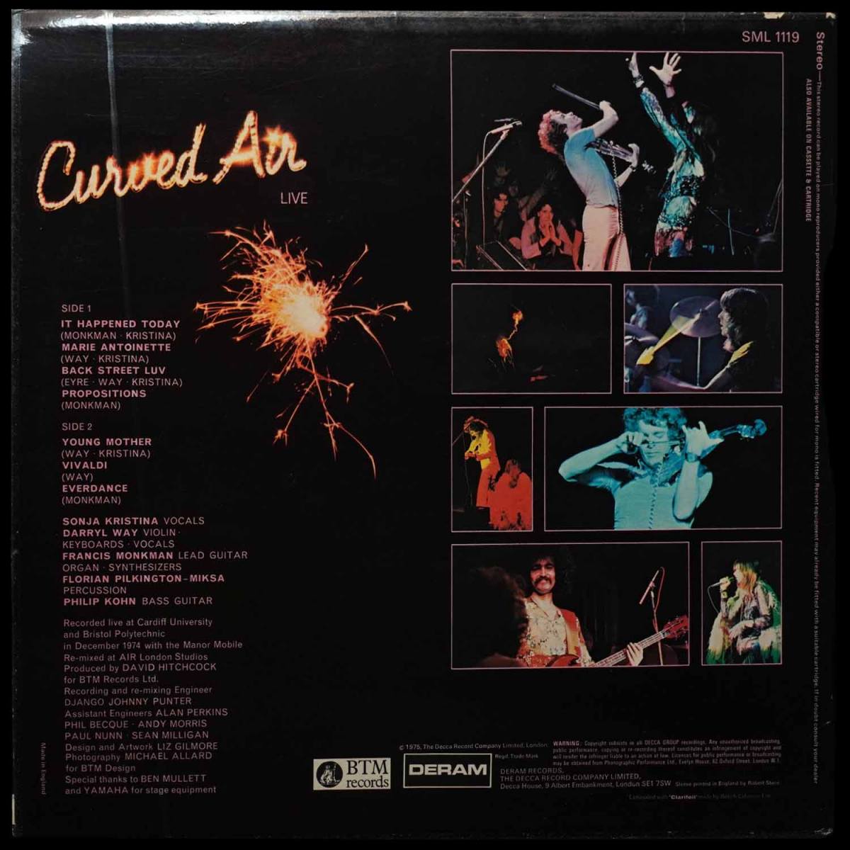 LP Curved Air — Curved Air Live фото 2