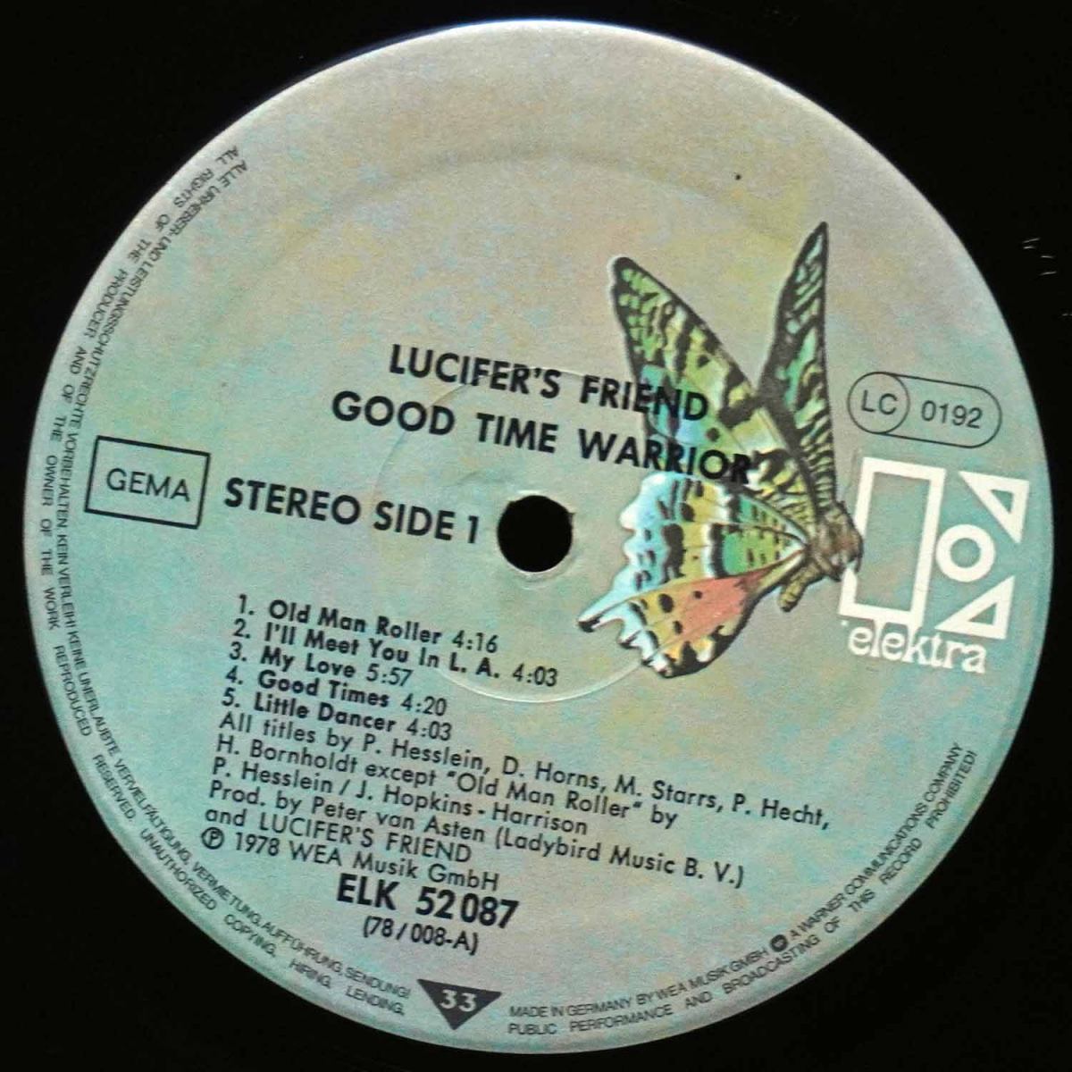 LP Lucifer's Friend — Good Time Warrior фото 3