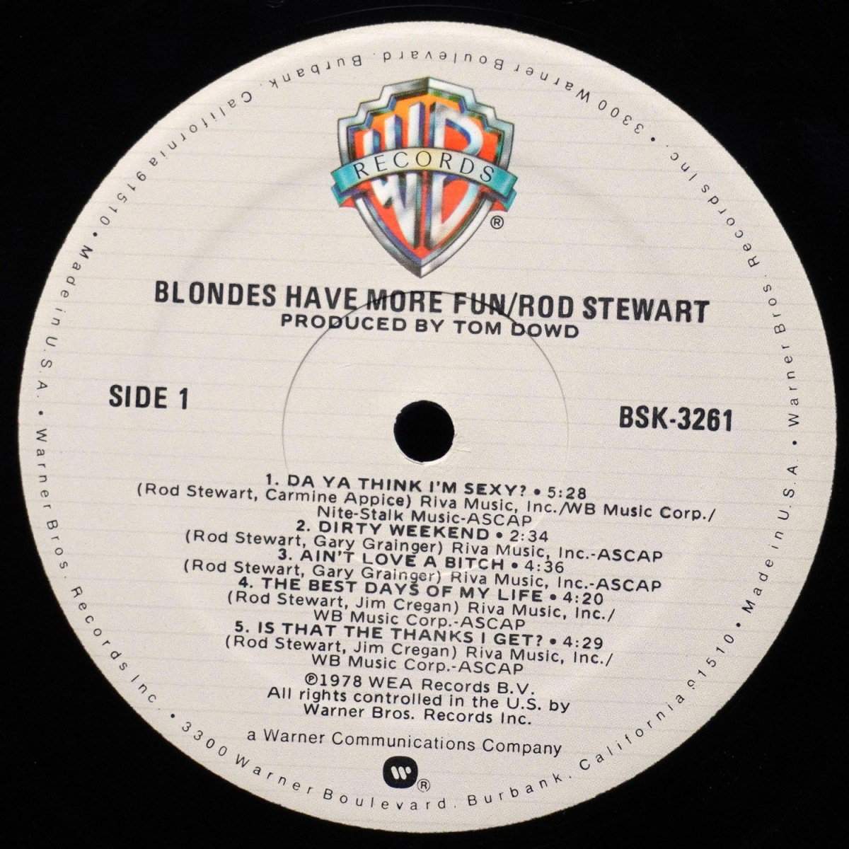 LP Rod Stewart — Blondes Have More Fun фото 3