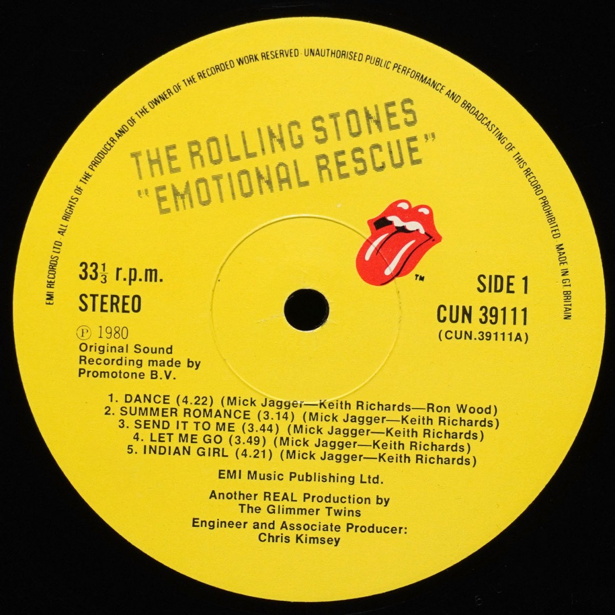 LP Rolling Stones — Emotional Rescue фото 3