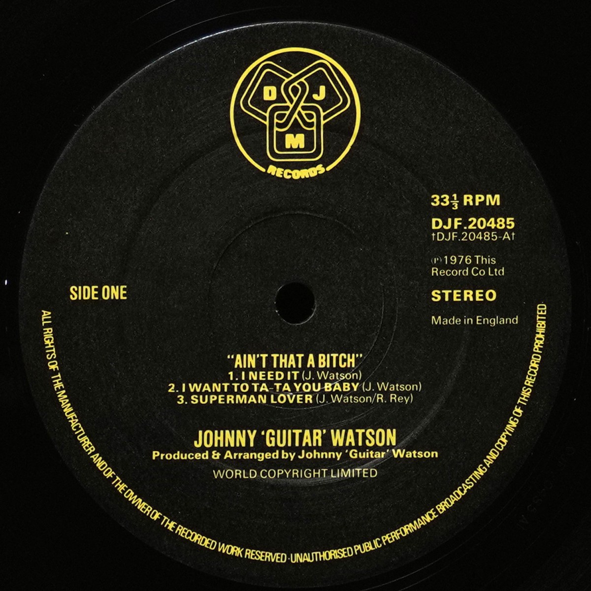 LP Johnny Guitar Watson — Ain't That A Bitch фото 3