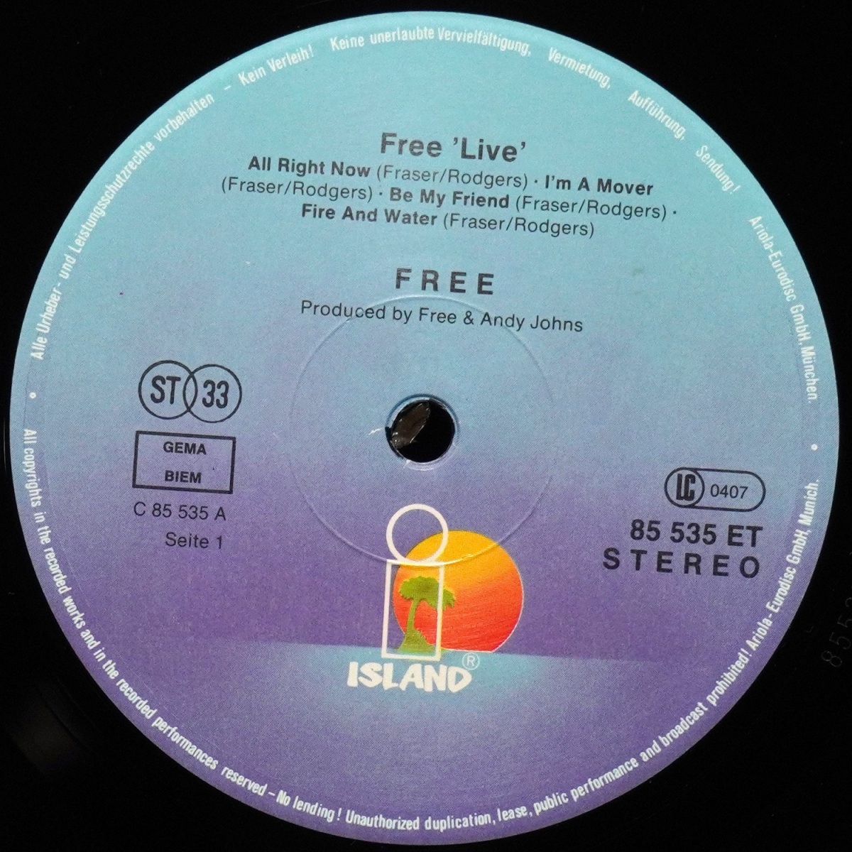 LP Free — Free Live! фото 3