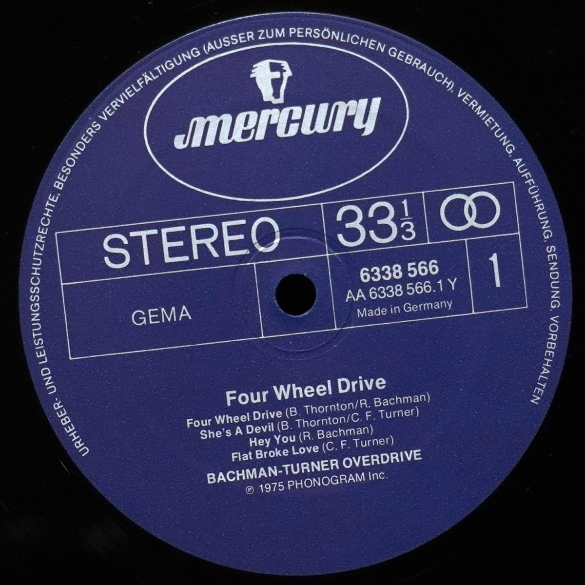 LP Bachman-Turner Overdrive — Four Wheel Drive фото 3